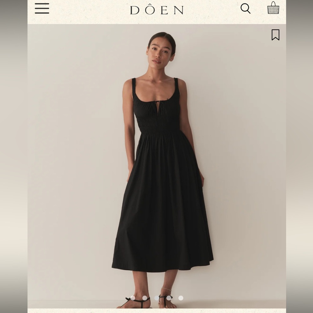 DÔEN (Doen) Quilla Black Dress M